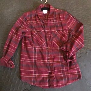 Women’s flannel RVCA button down
